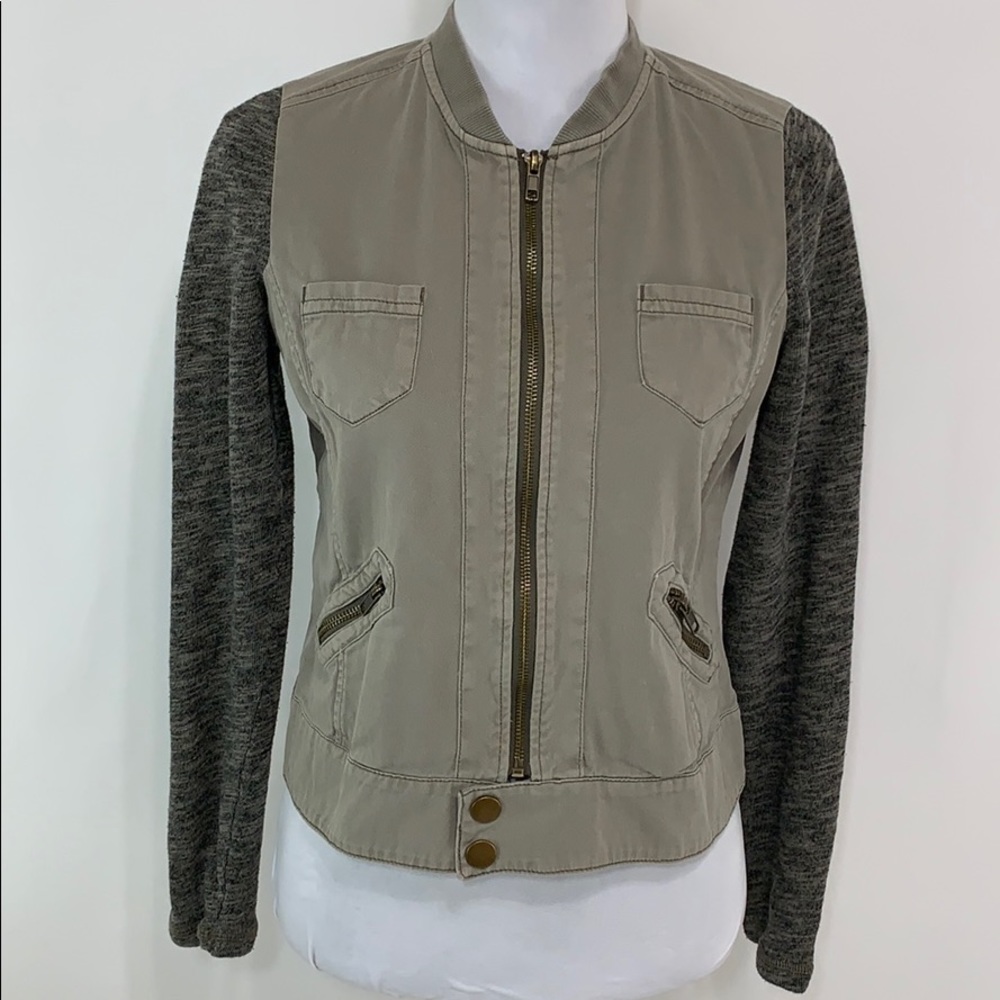 Altar’d State lightweight denim Knit zipper jacket